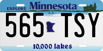 MN license plate 565TSY