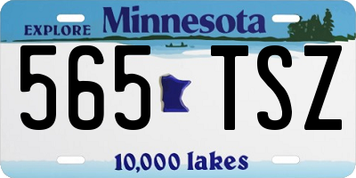 MN license plate 565TSZ
