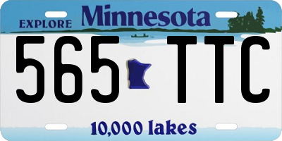 MN license plate 565TTC