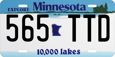 MN license plate 565TTD