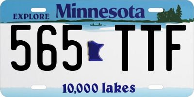 MN license plate 565TTF