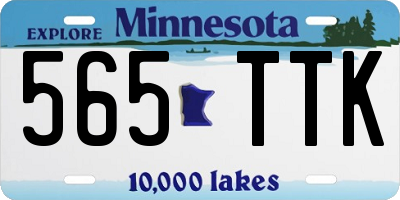 MN license plate 565TTK