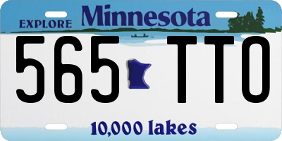 MN license plate 565TTO