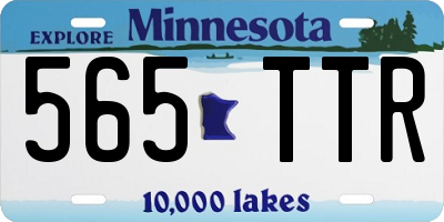 MN license plate 565TTR