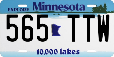 MN license plate 565TTW