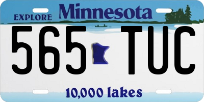 MN license plate 565TUC