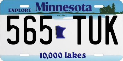 MN license plate 565TUK