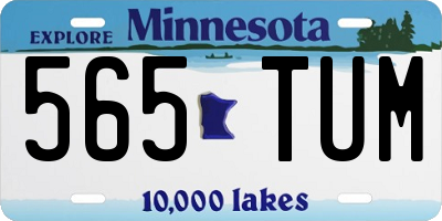 MN license plate 565TUM