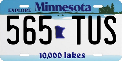 MN license plate 565TUS