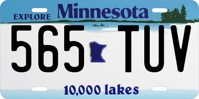 MN license plate 565TUV