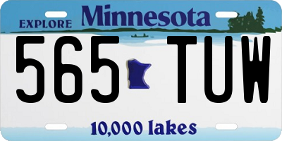 MN license plate 565TUW
