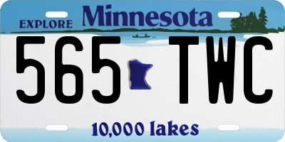 MN license plate 565TWC