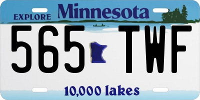 MN license plate 565TWF
