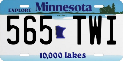 MN license plate 565TWI