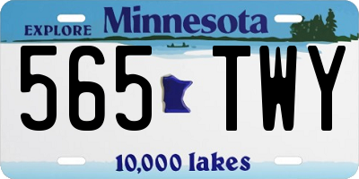 MN license plate 565TWY
