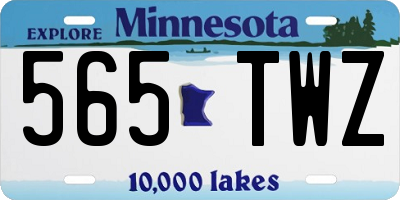 MN license plate 565TWZ
