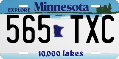 MN license plate 565TXC