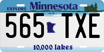 MN license plate 565TXE