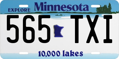 MN license plate 565TXI