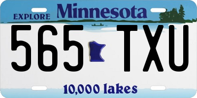 MN license plate 565TXU