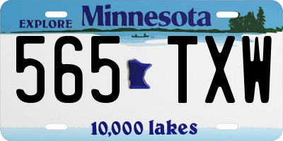 MN license plate 565TXW
