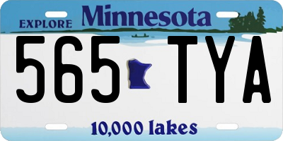MN license plate 565TYA