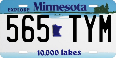 MN license plate 565TYM
