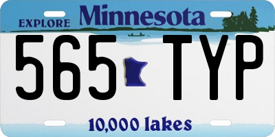 MN license plate 565TYP