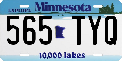 MN license plate 565TYQ
