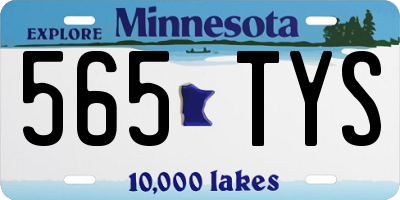 MN license plate 565TYS