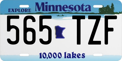 MN license plate 565TZF