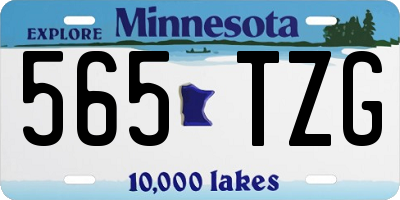 MN license plate 565TZG