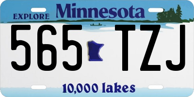 MN license plate 565TZJ