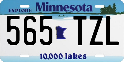 MN license plate 565TZL
