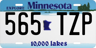 MN license plate 565TZP