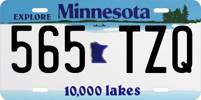 MN license plate 565TZQ
