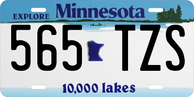 MN license plate 565TZS