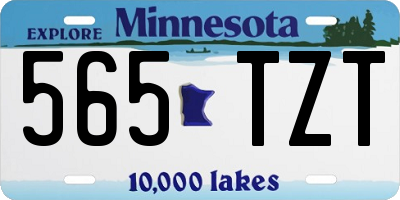 MN license plate 565TZT