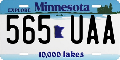 MN license plate 565UAA