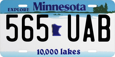 MN license plate 565UAB