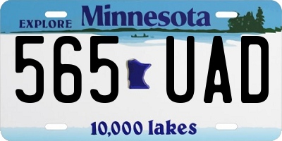 MN license plate 565UAD