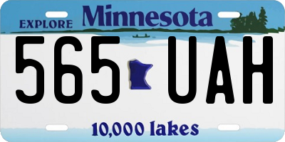 MN license plate 565UAH