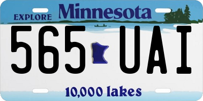MN license plate 565UAI