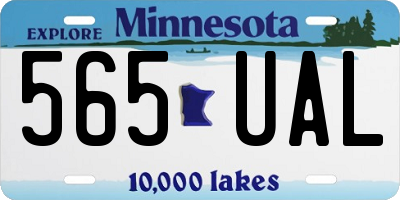 MN license plate 565UAL
