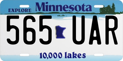 MN license plate 565UAR