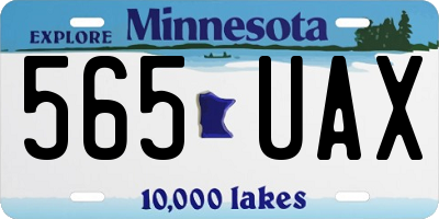 MN license plate 565UAX
