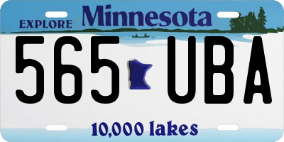 MN license plate 565UBA