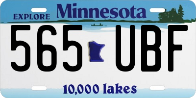 MN license plate 565UBF