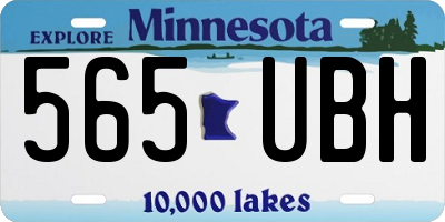MN license plate 565UBH