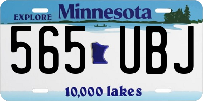 MN license plate 565UBJ